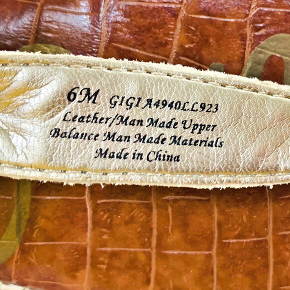 Sam Edelman Gigi Thong Sandals Flats Women's Size 6 - Snake / Leopard / Coral - Picture 9 of 10